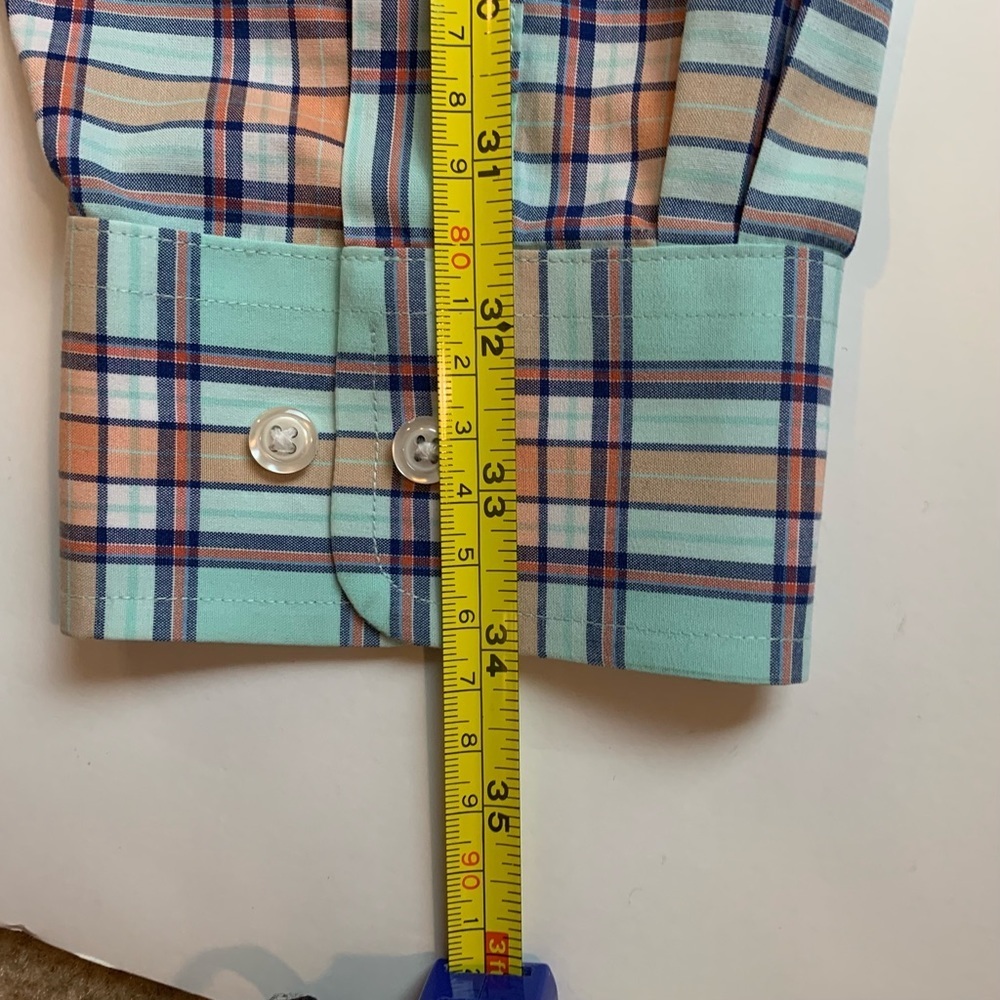 JoS A Banks Travelers Collection Plaid Button Up Dress Shirt - Picture 14 of 15